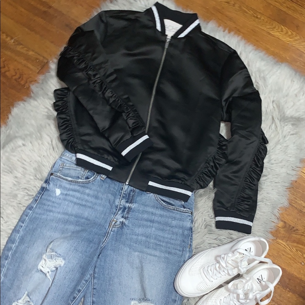 Rachel Roy Ruffled Jacket - Picture 2 of 2